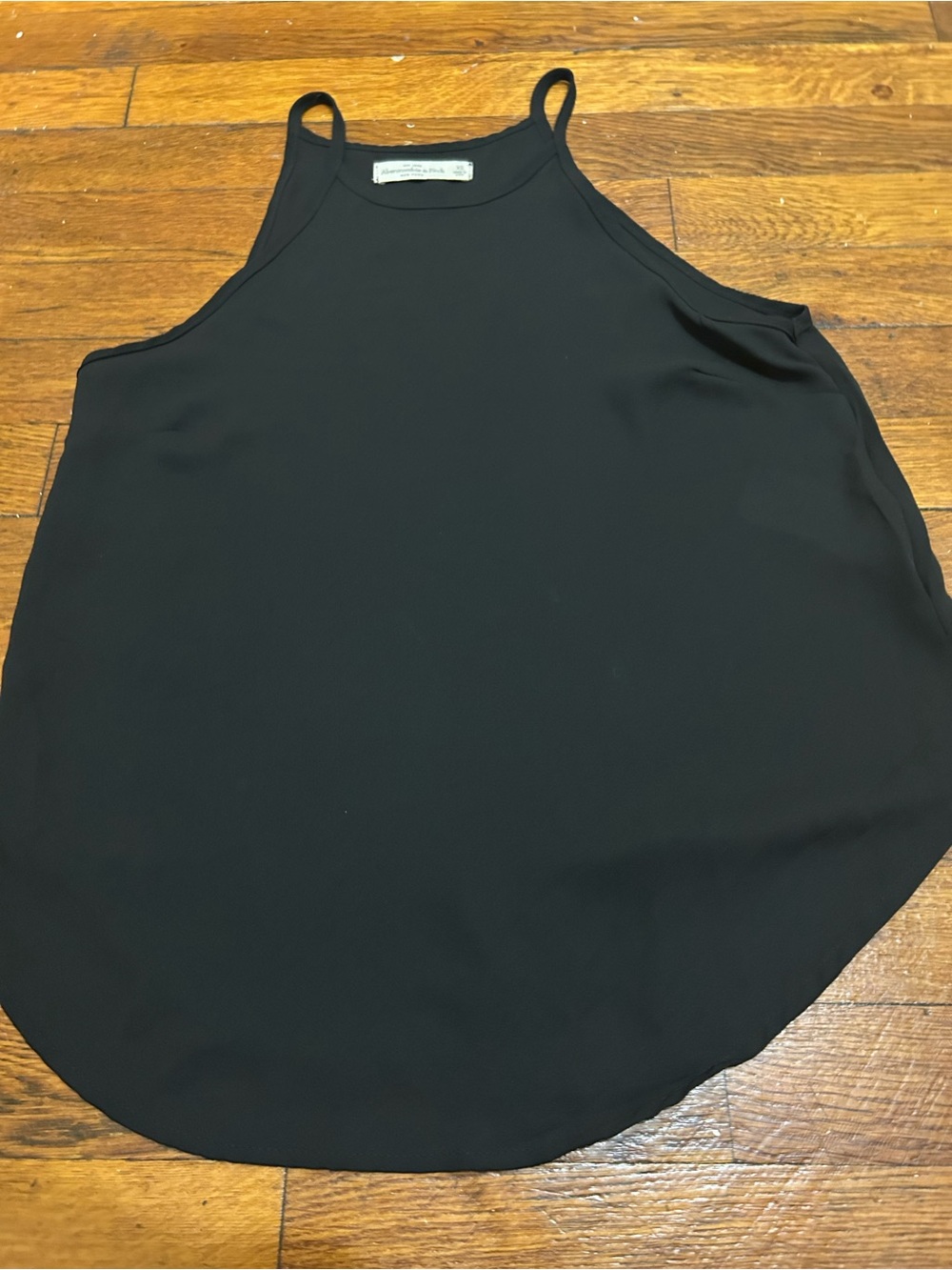Abercrombie & Fitch Black Halter Camisole Tank XS Polyester